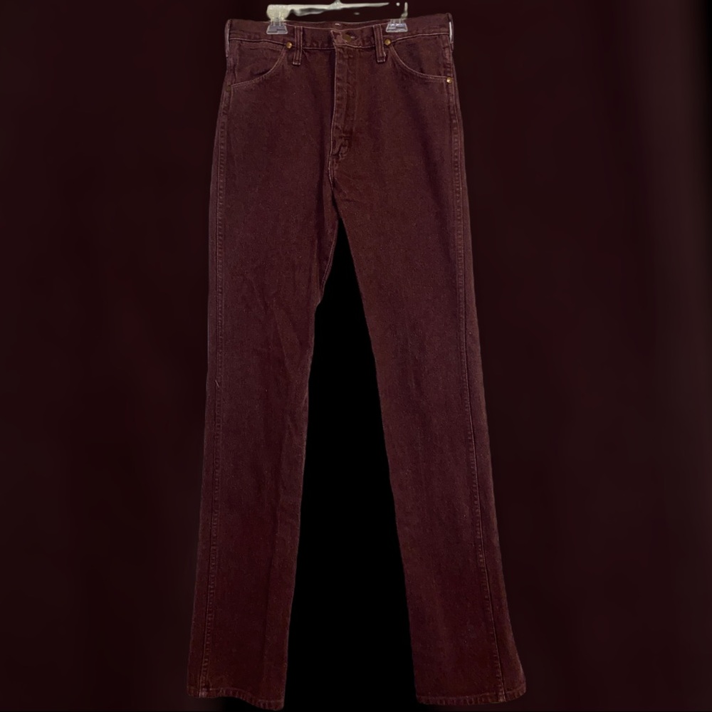 Vintage Maroon Wrangler Jeans